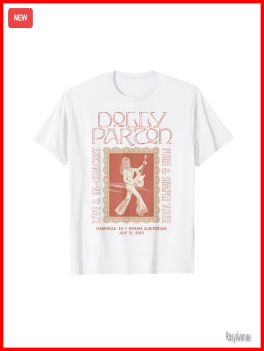 Dolly Parton Pure & Simple Tour Nashville Concert T-Shirt Country Music